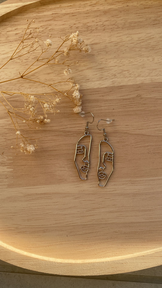 Boucles d’oreilles visages