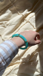 Bracelet acrylique bleu