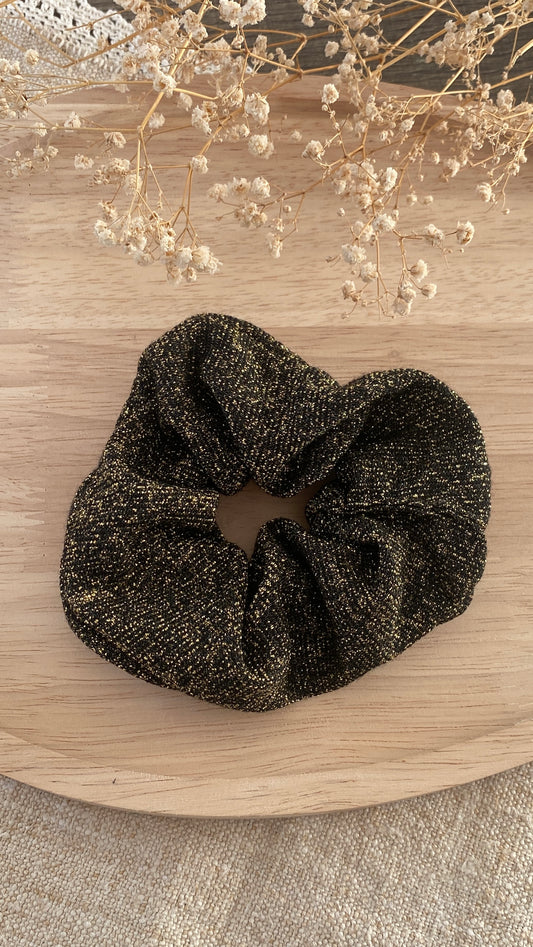 Chouchou paillettes doré