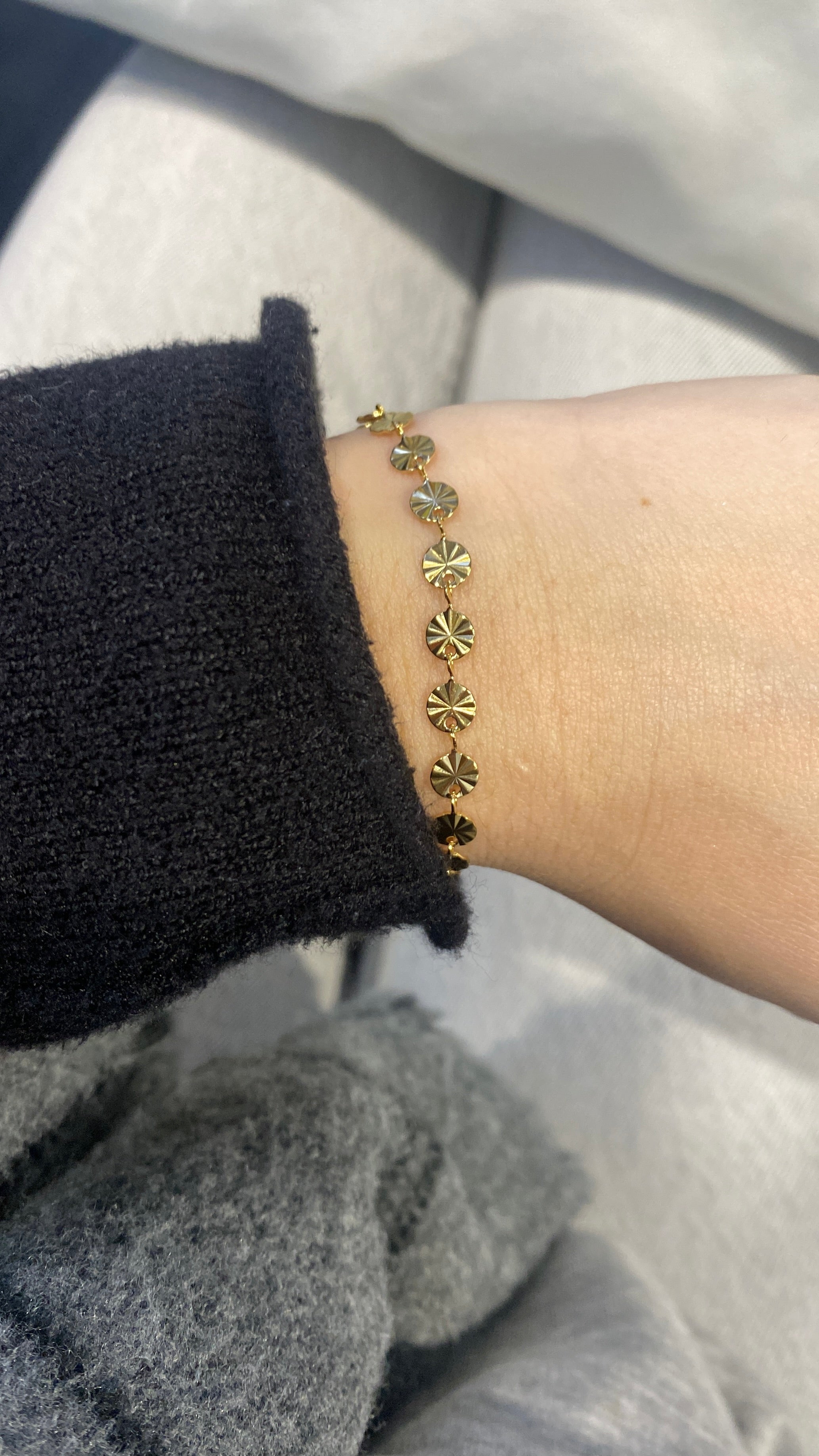 Bracelet chaîne coquillage