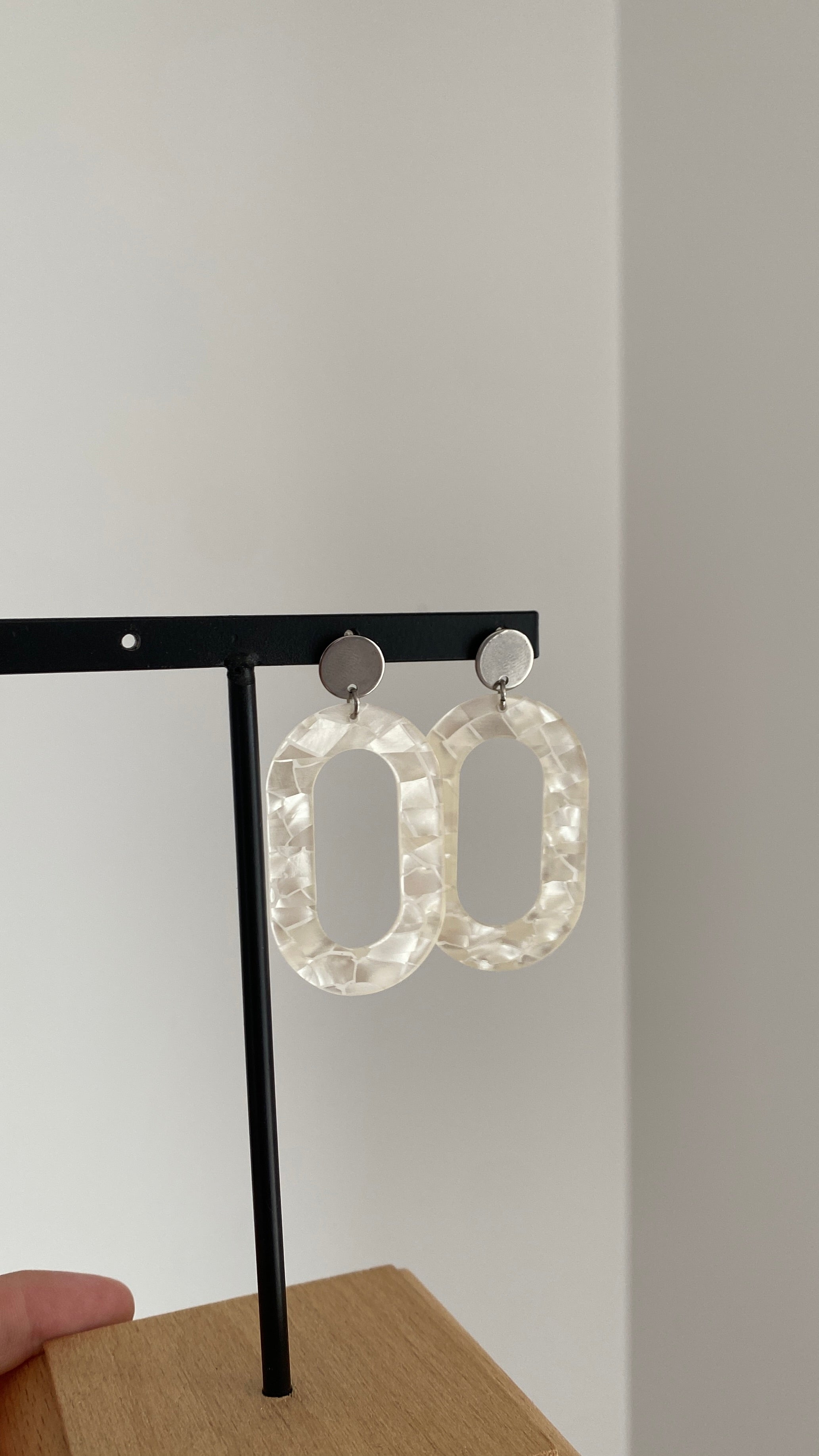 Boucles d’oreilles en acrylique