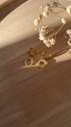 Boucles d’oreilles lune zirconium