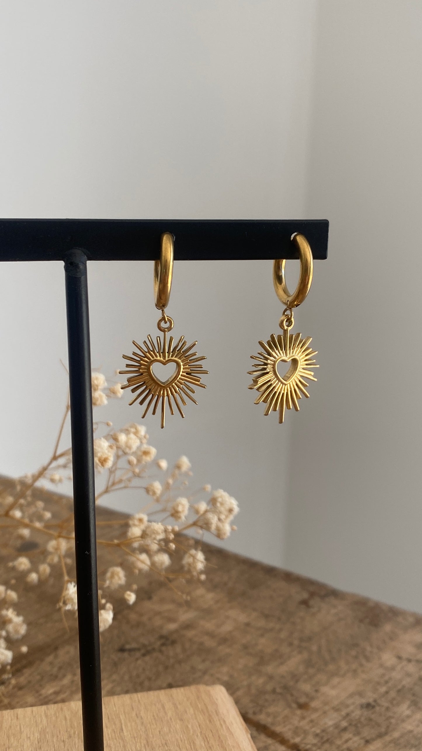 Boucles coeurs soleils