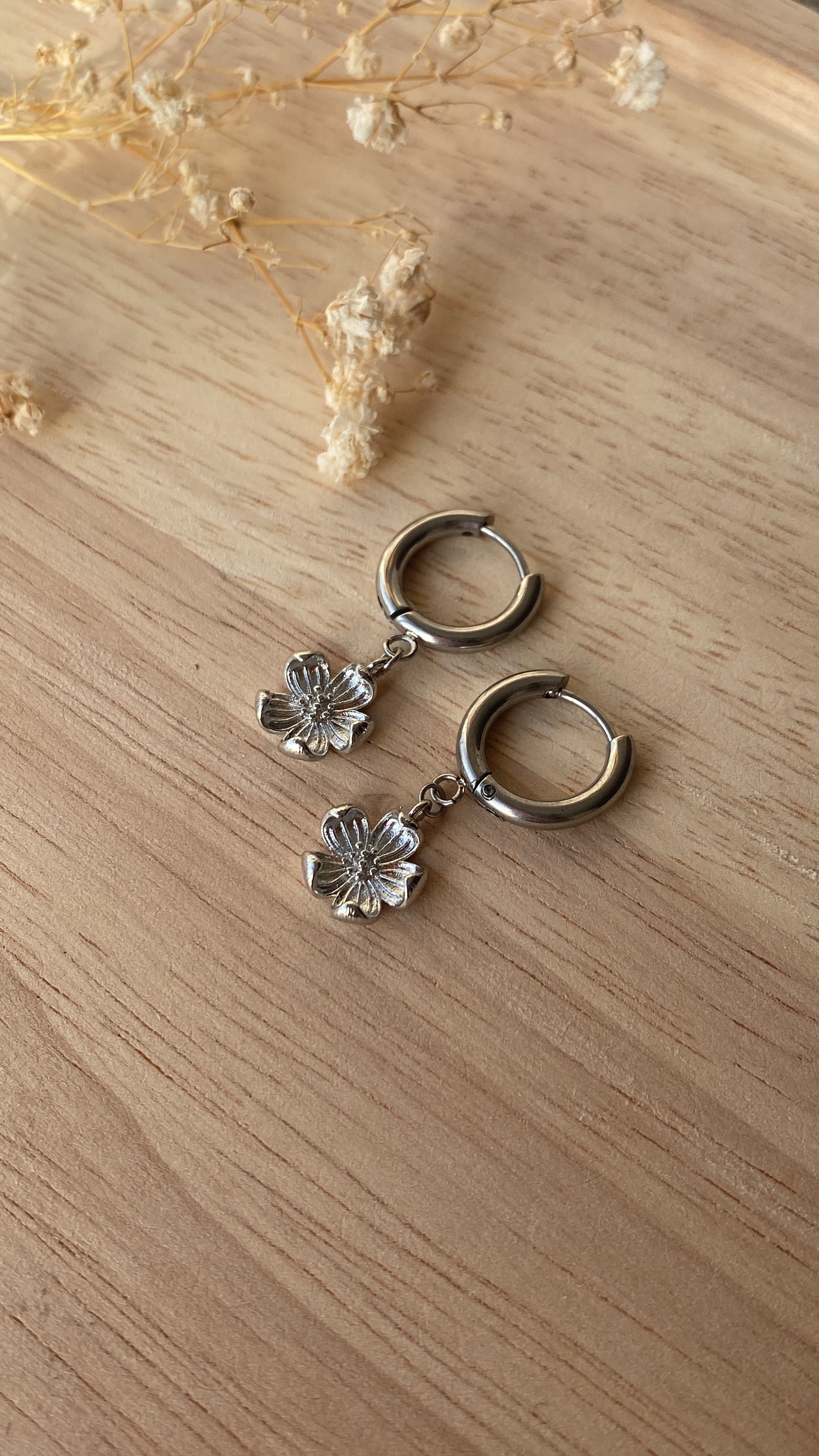 Boucles d’oreilles fleurs