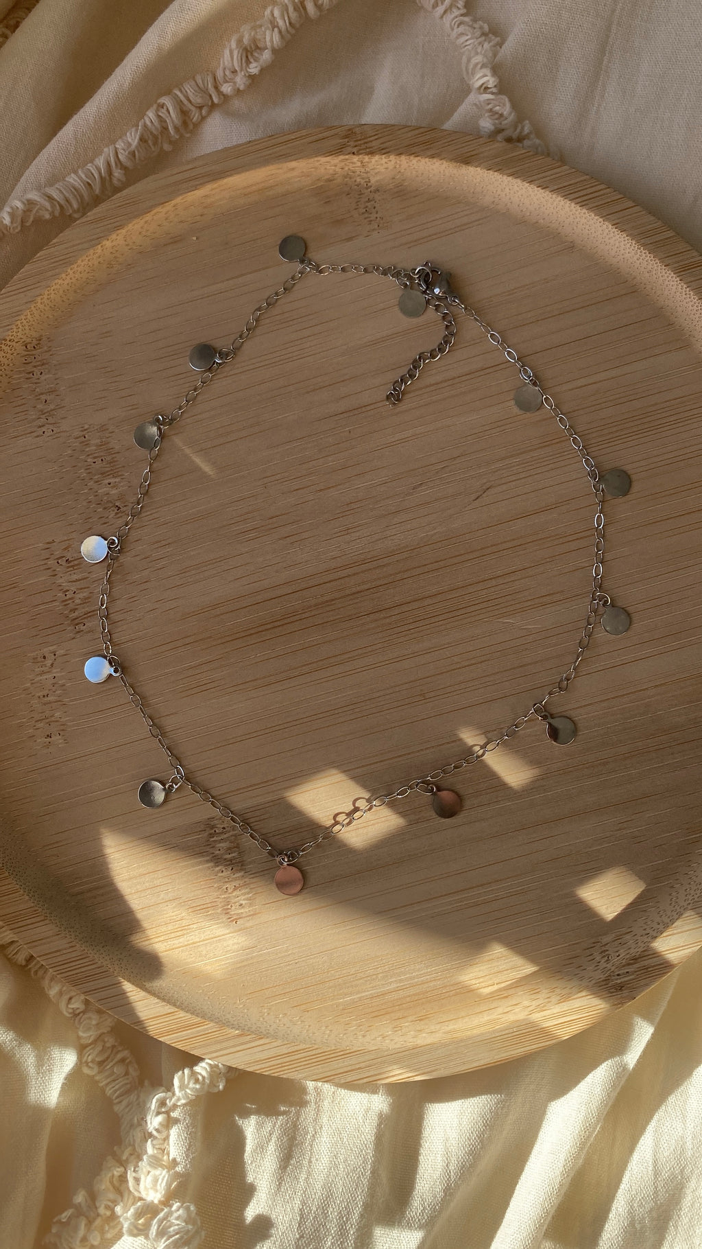 Collier à Pampilles argenté