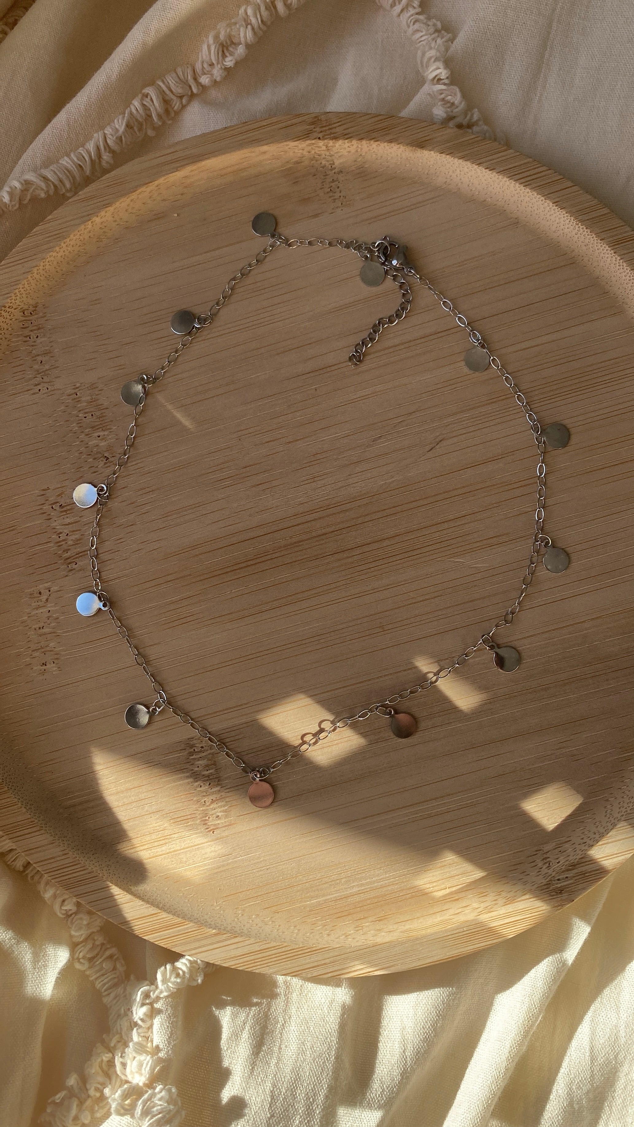 Collier à Pampilles argenté