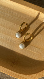 Boucles d’oreilles demi-perles