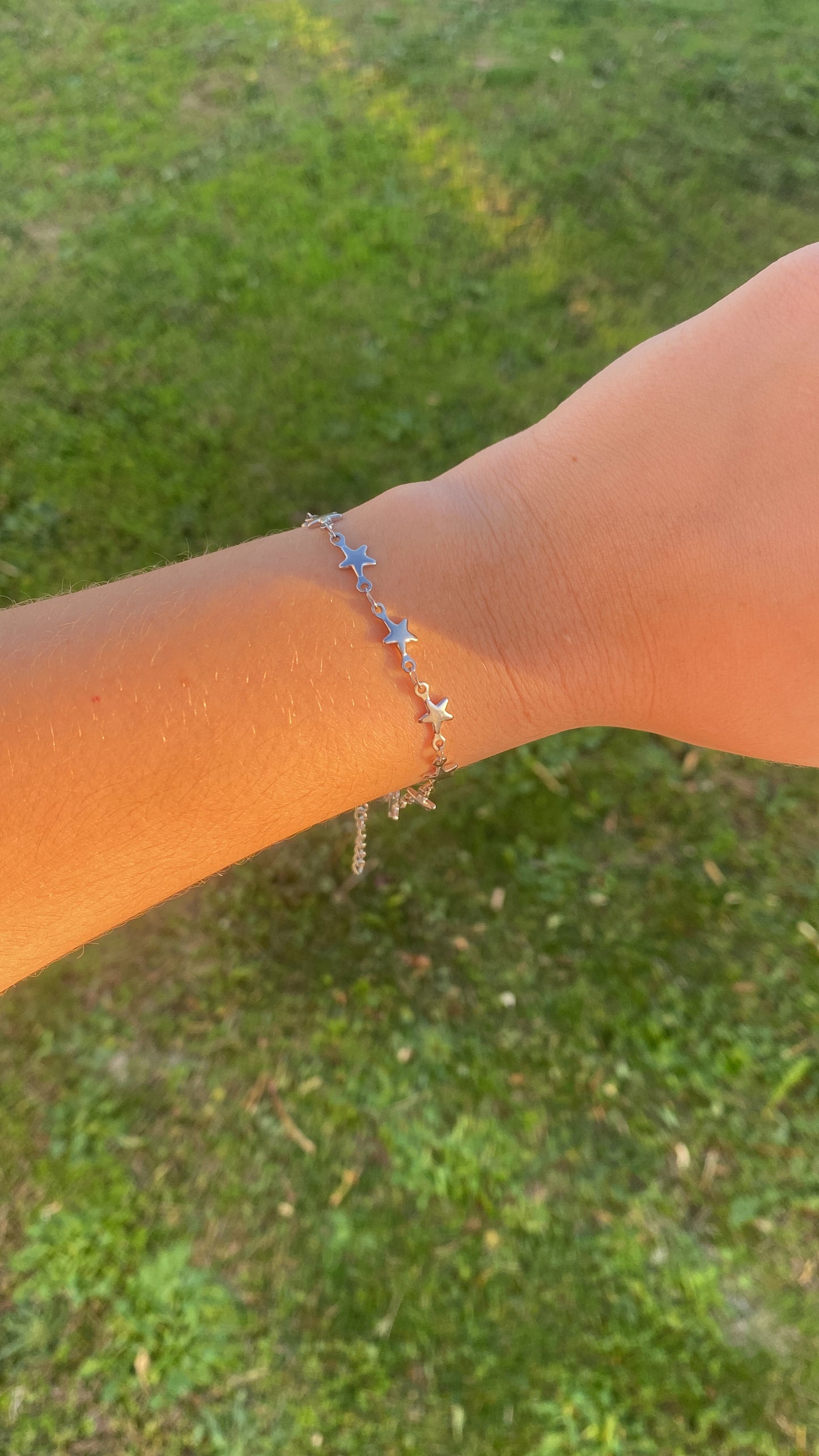 Bracelet étoiles argenté