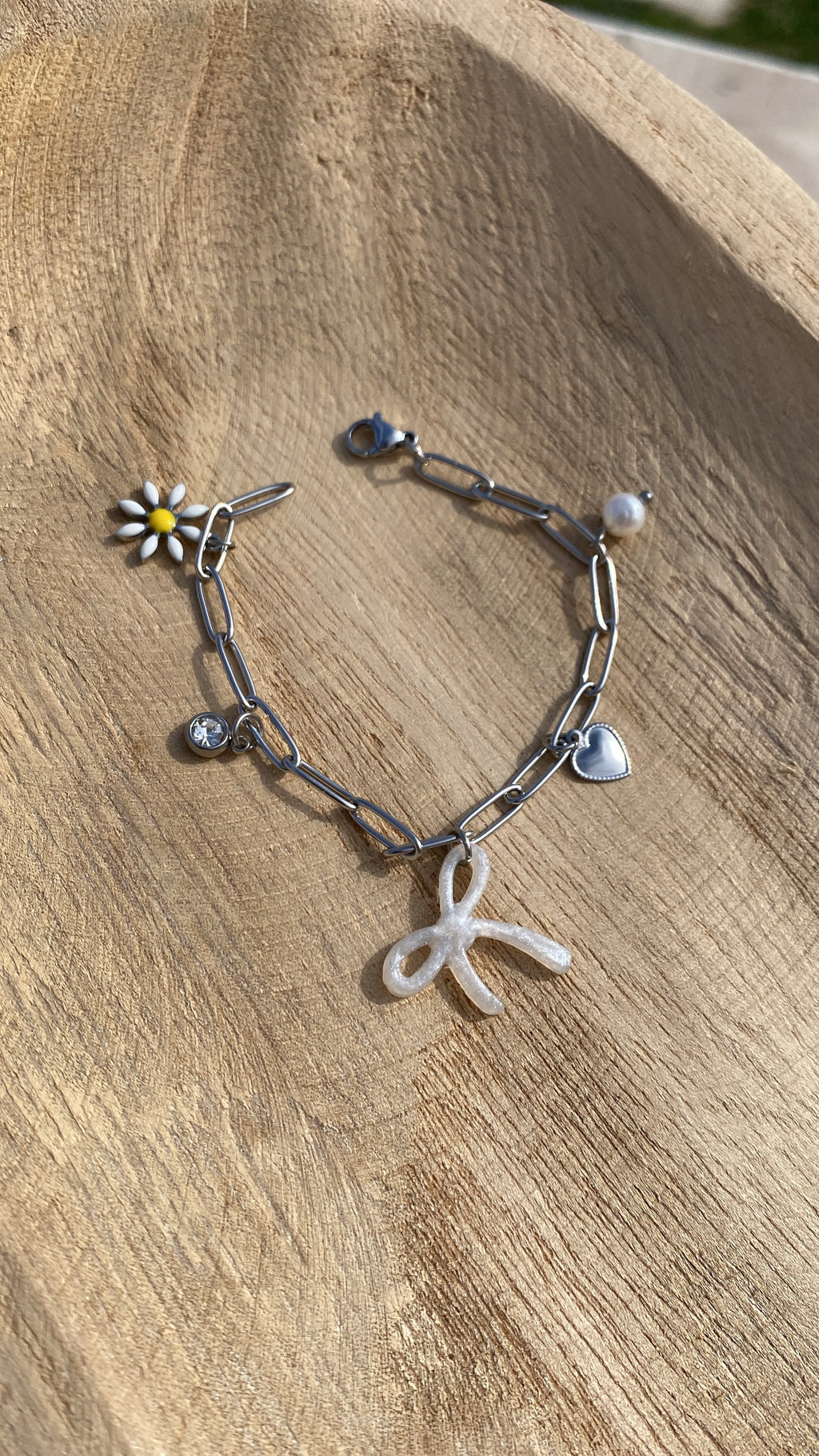 Bracelet breloques argenté