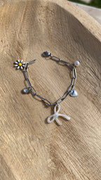 Bracelet breloques argenté