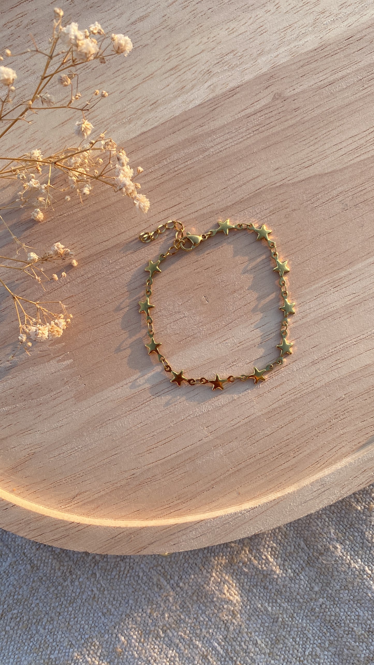 Bracelet étoiles doré