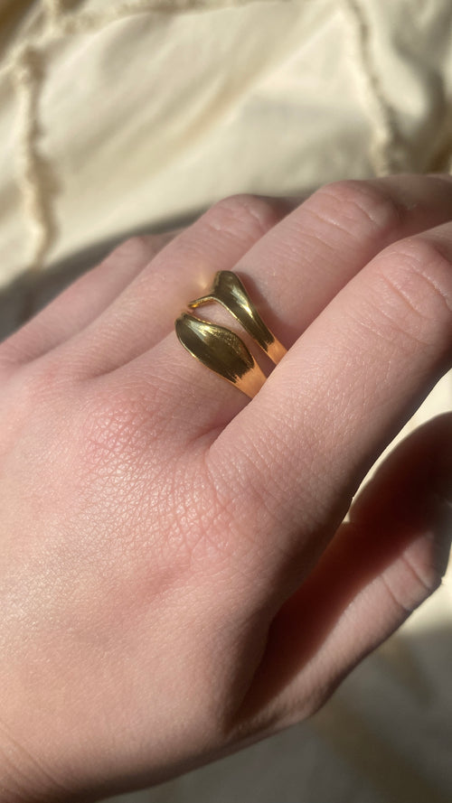 Bague « équiLibre » dorée