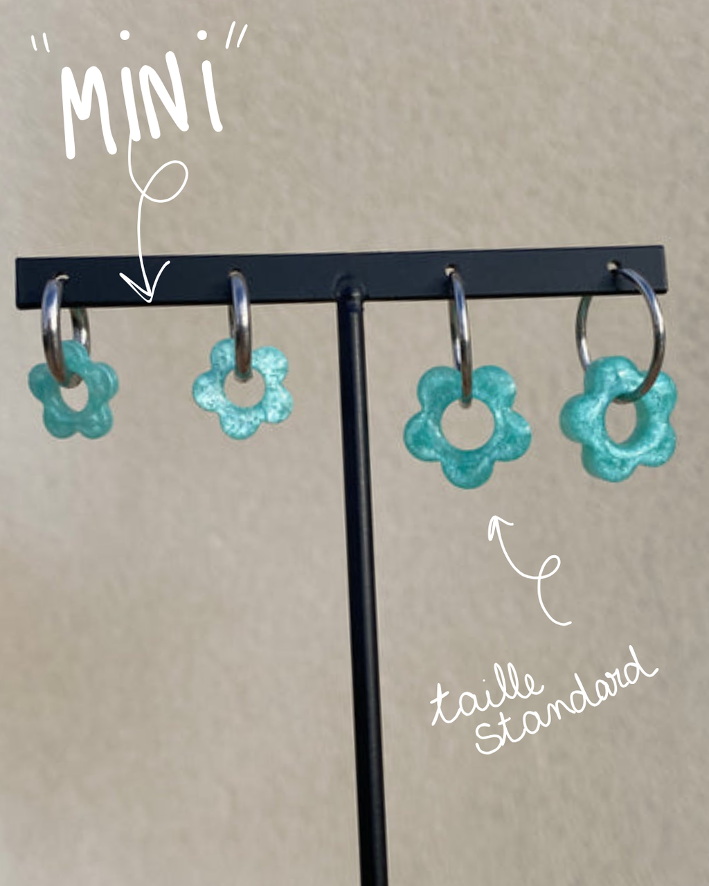 MINI- créoles argentées