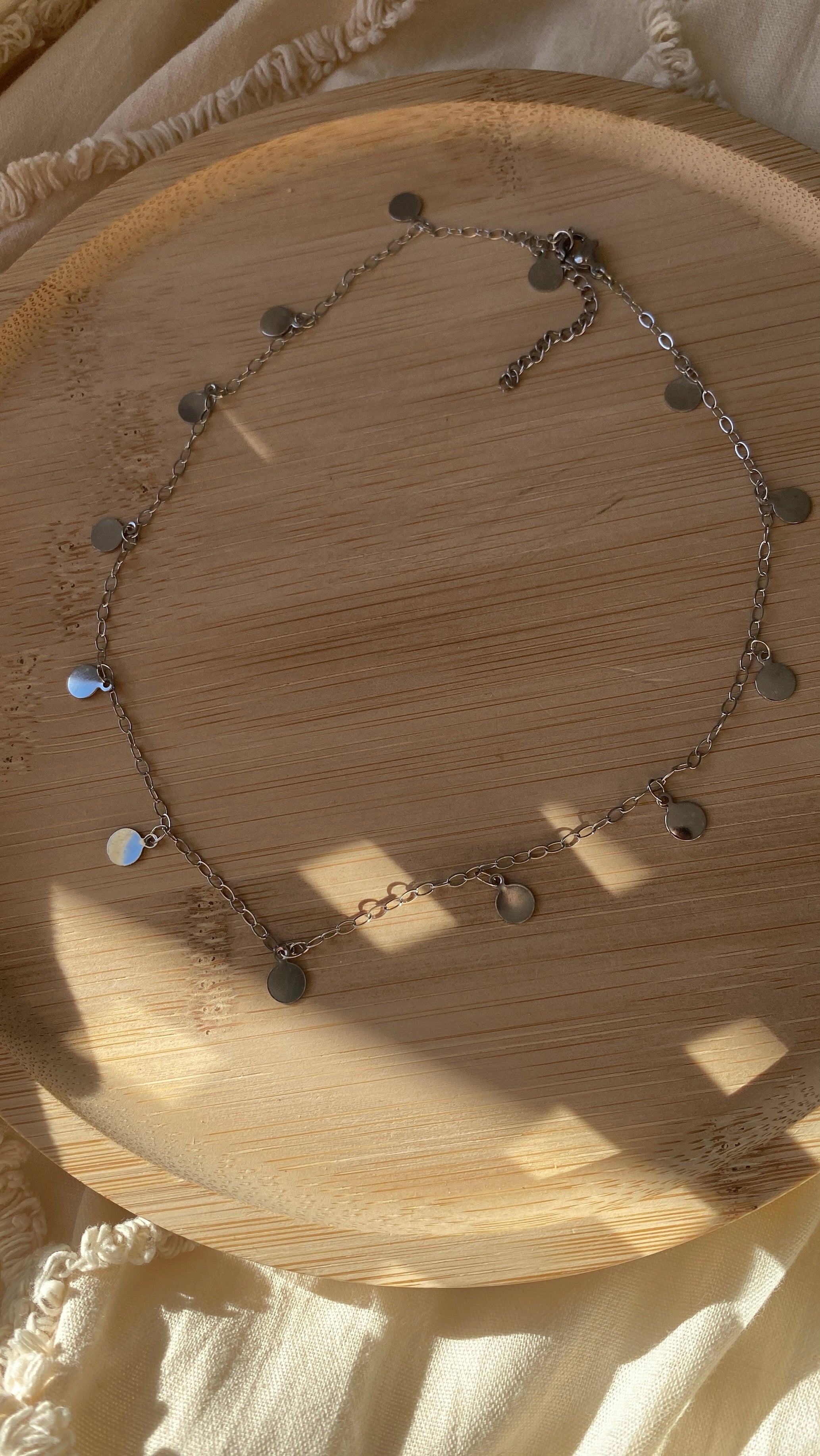 Collier à Pampilles argenté