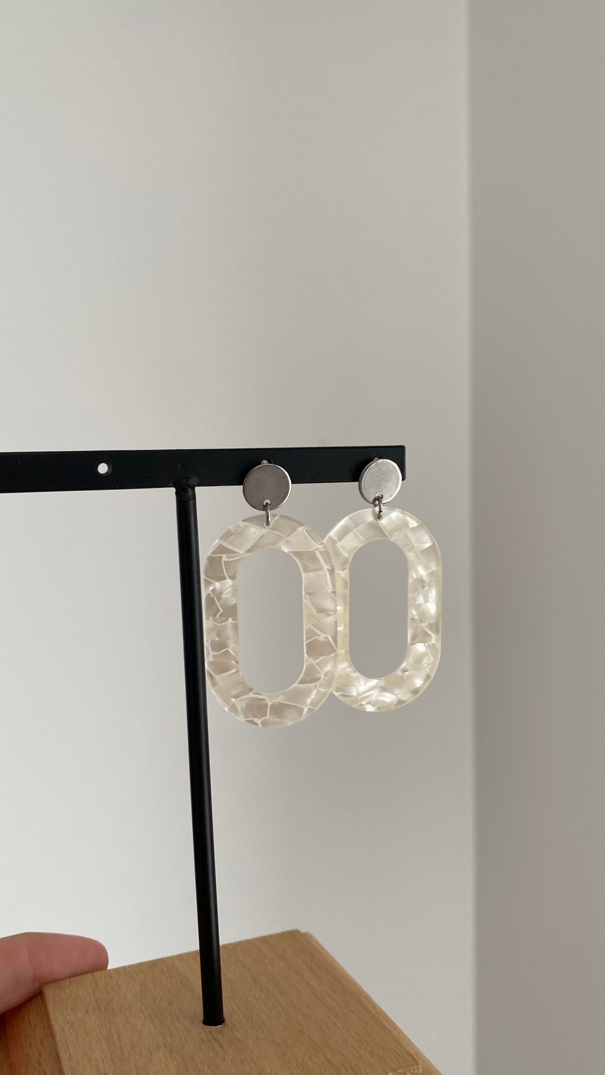 Boucles d’oreilles en acrylique