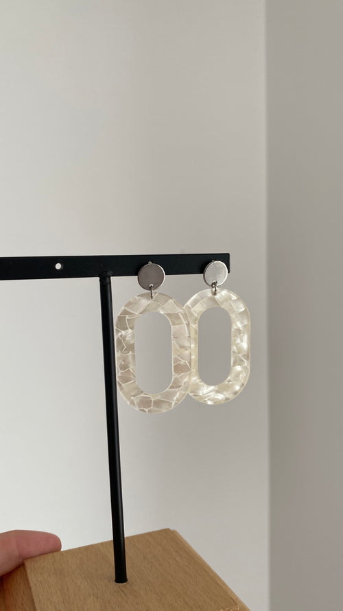 Boucles d’oreilles en acrylique