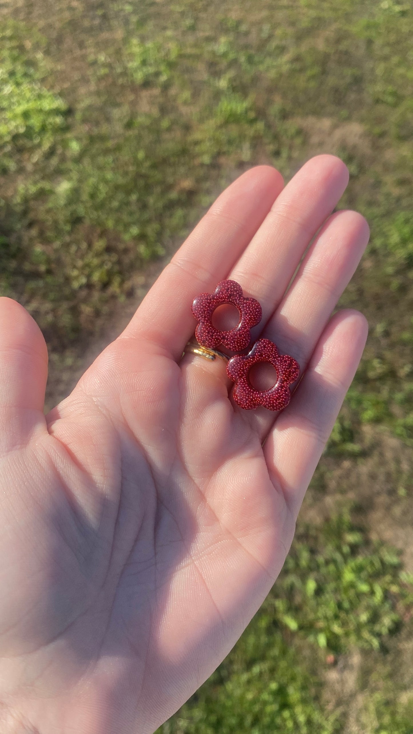 Pampilles interchangeables micro-billes rouges