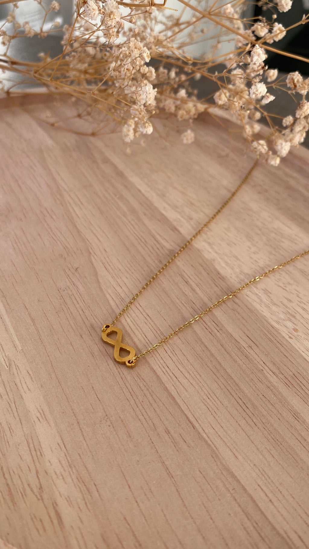Collier infini doré