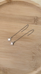 Boucles d’oreilles pendantes étoiles