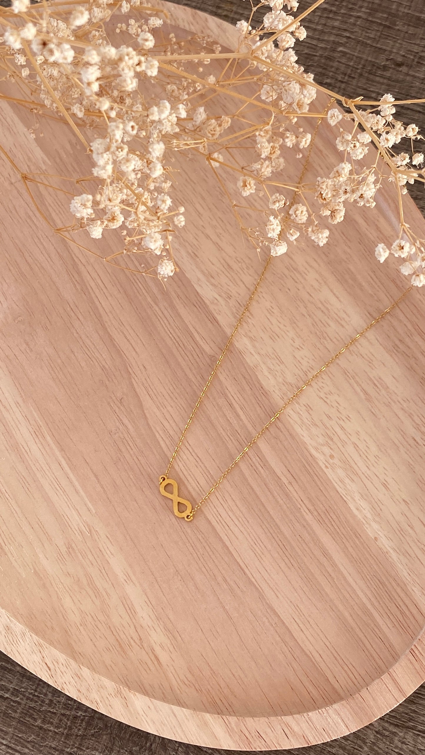Collier infini doré