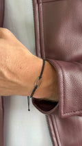 Bracelet cordon noir