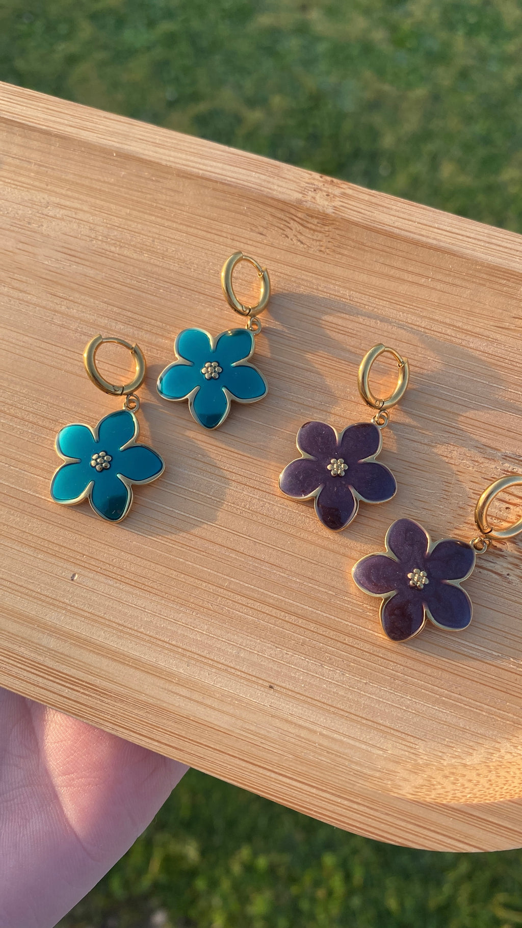 Boucles d'oreilles fleurs