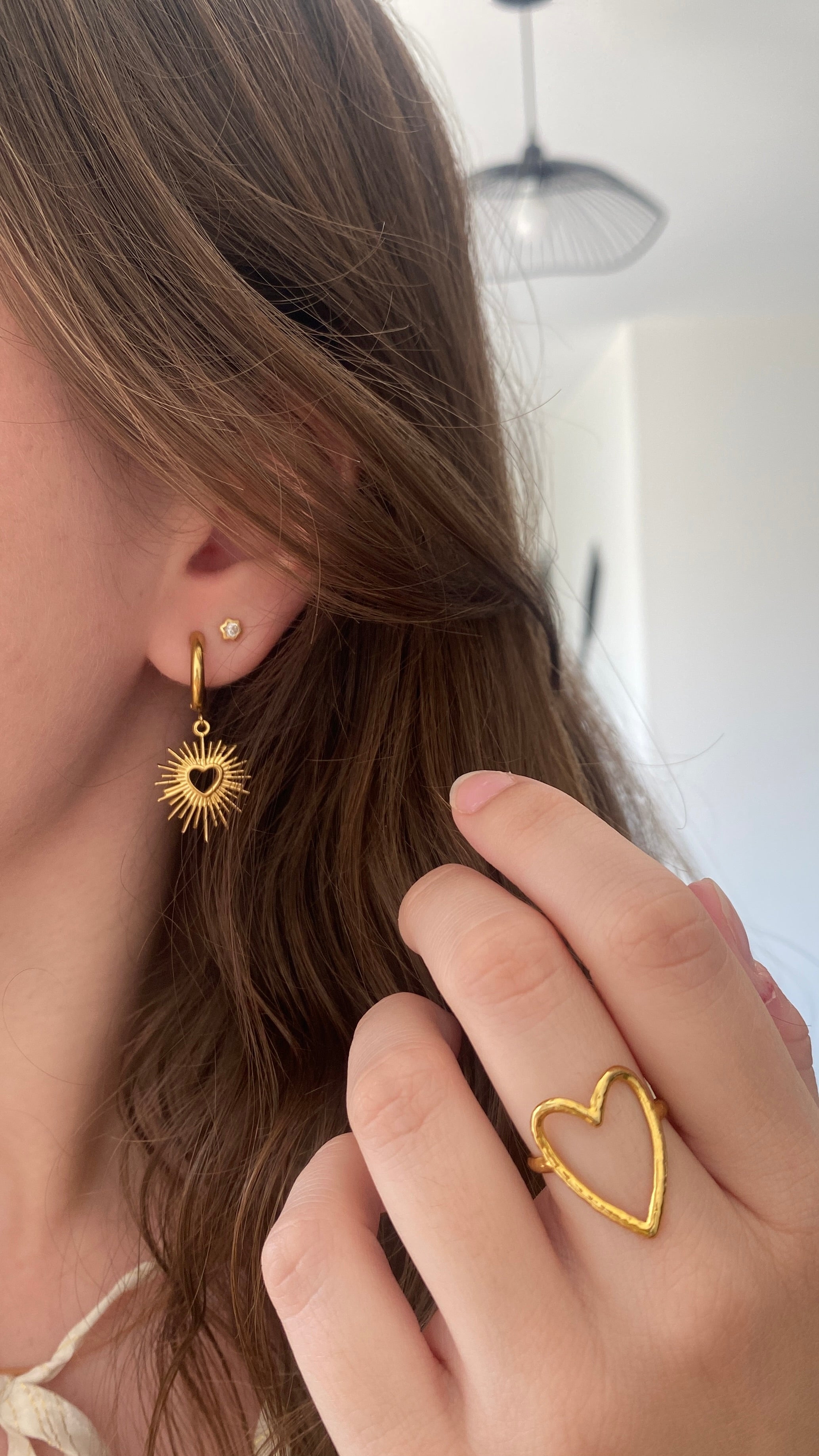 Boucles coeurs soleils